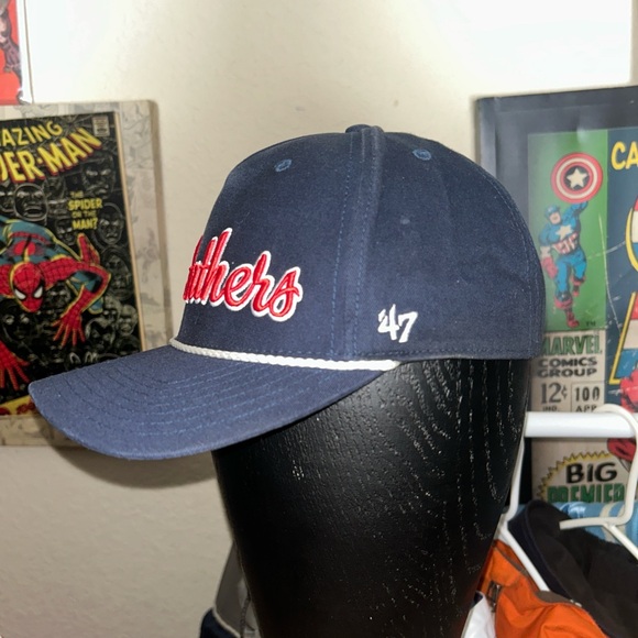 Vintage Y2K Florida Panthers Navy Blue Panthers Snapback Cap - Picture 3 of 5